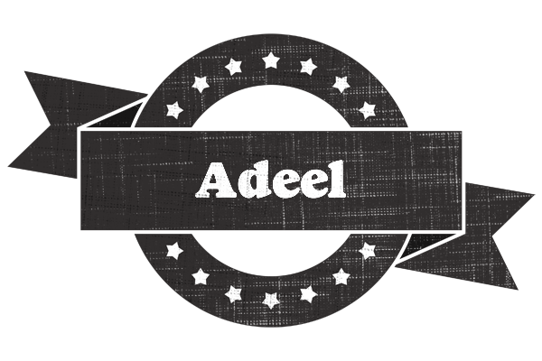 Adeel grunge logo