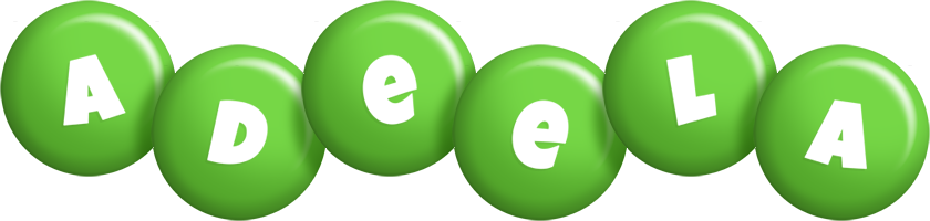 Adeela candy-green logo