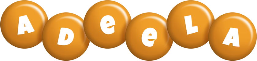 Adeela candy-orange logo