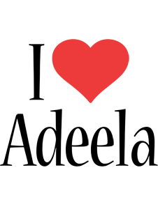 Adeela i-love logo
