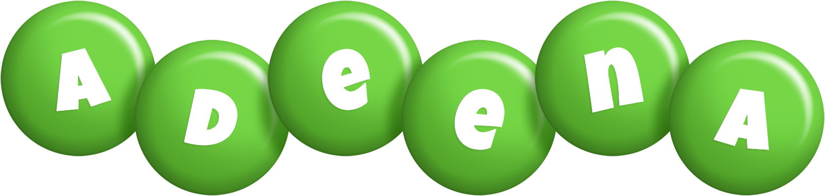 Adeena candy-green logo