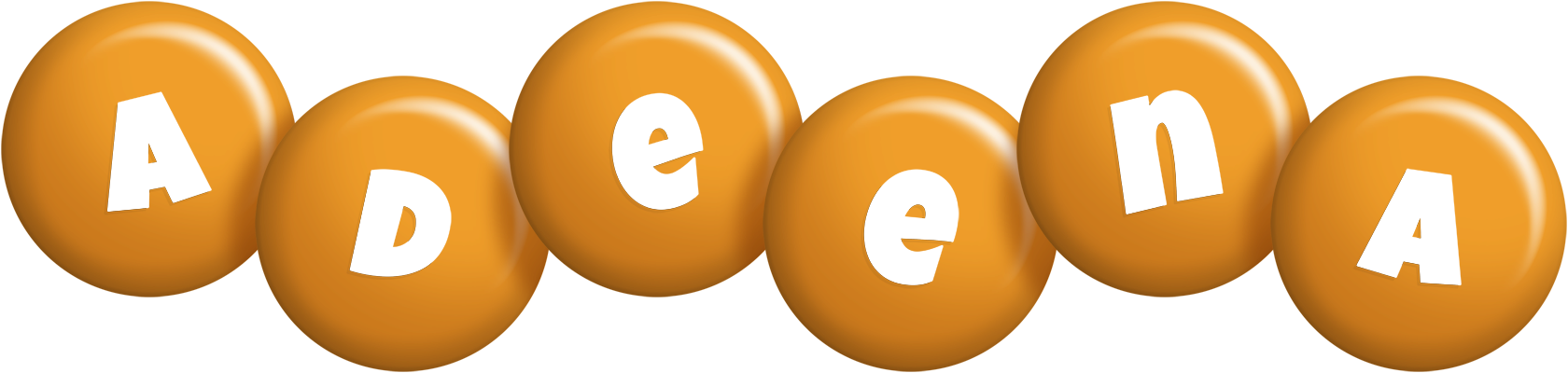 Adeena candy-orange logo
