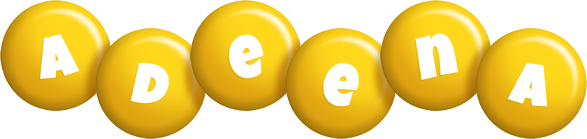 Adeena candy-yellow logo