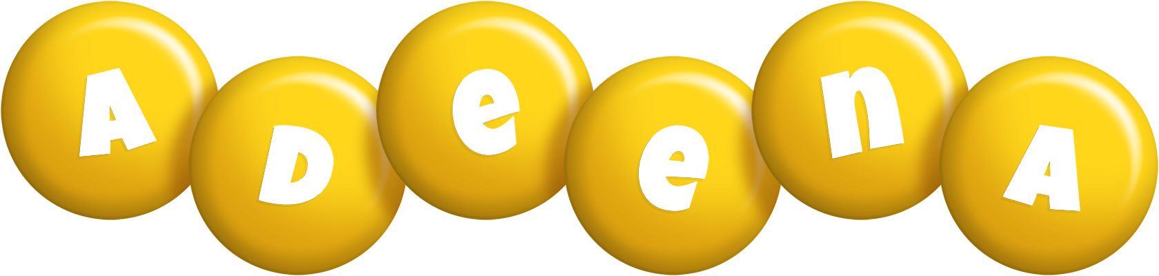 Adeena candy-yellow logo