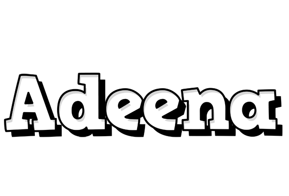 Adeena snowing logo