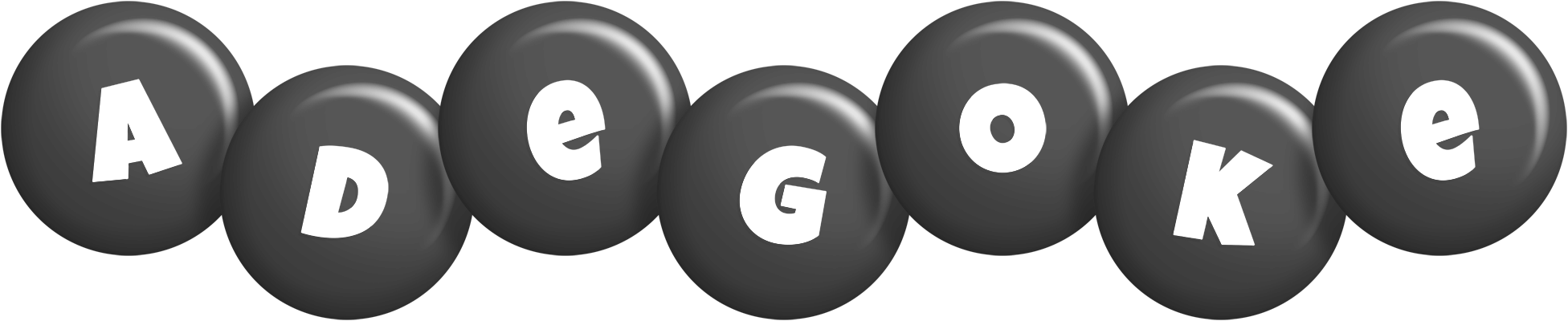 Adegoke candy-black logo