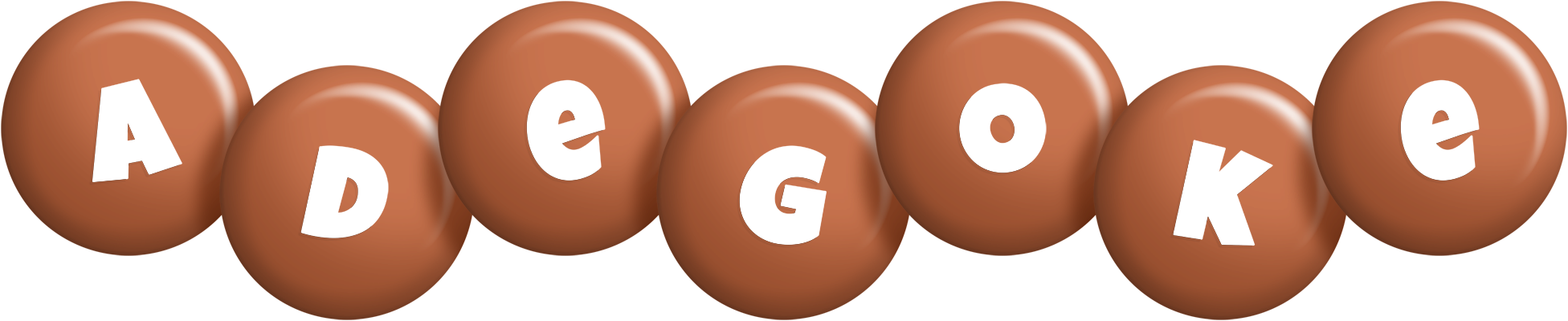 Adegoke candy-brown logo
