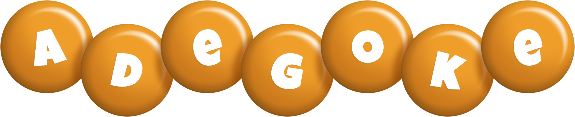 Adegoke candy-orange logo