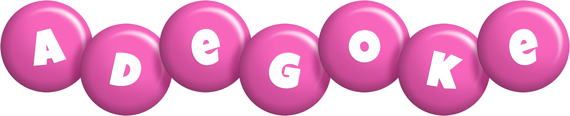 Adegoke candy-pink logo