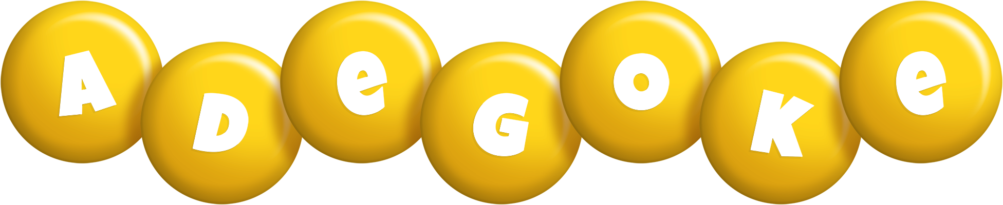 Adegoke candy-yellow logo
