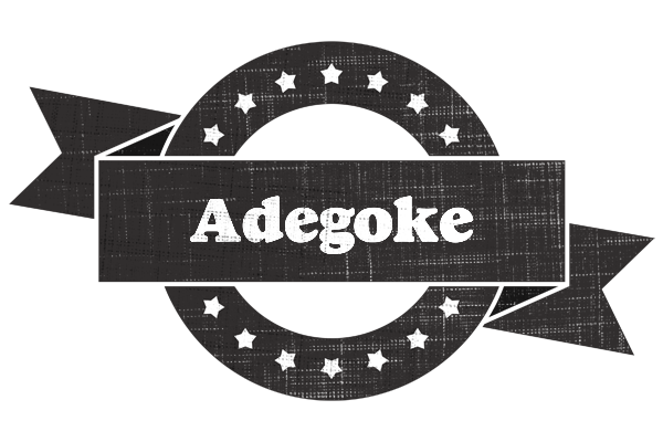 Adegoke grunge logo