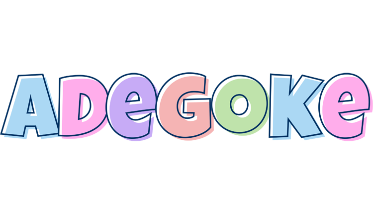 Adegoke pastel logo