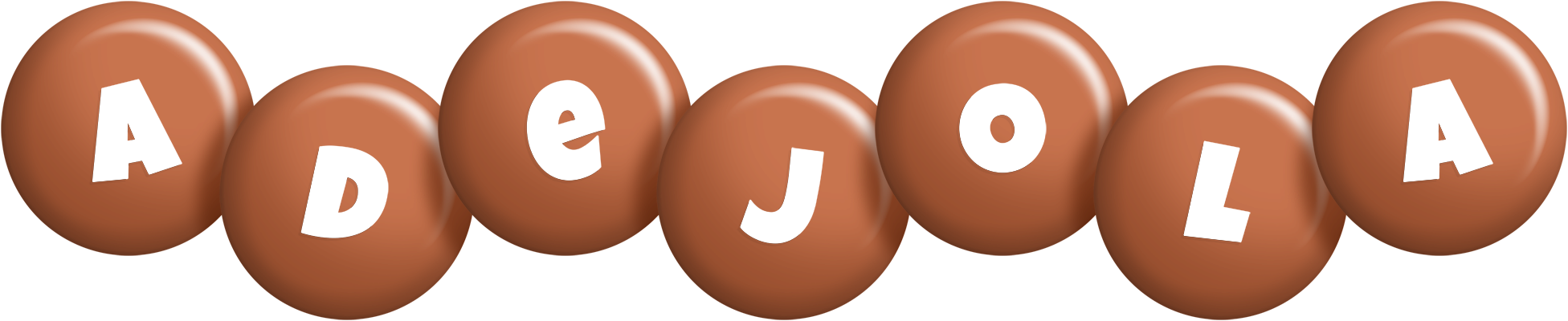 Adejola candy-brown logo