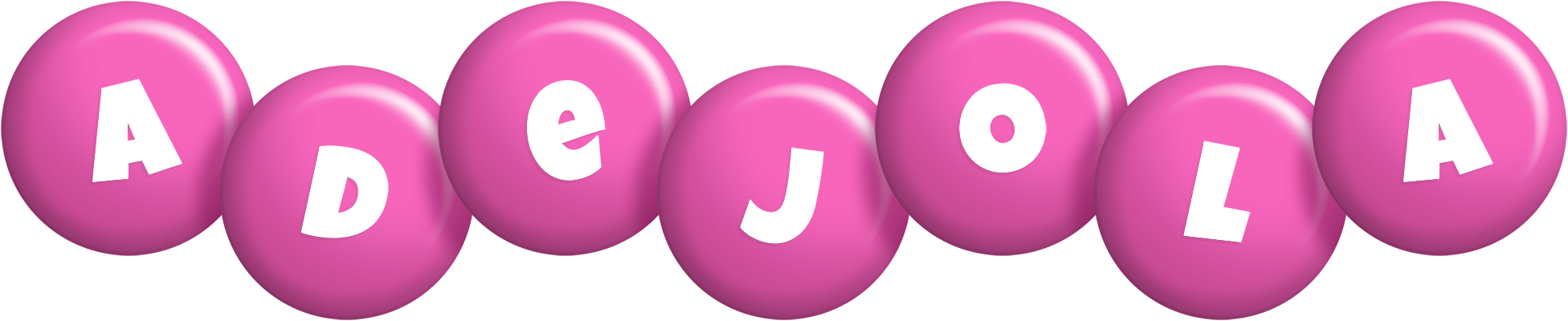 Adejola candy-pink logo