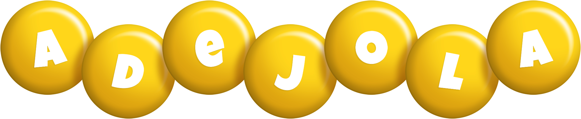 Adejola candy-yellow logo