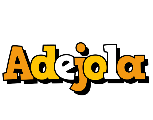 Adejola cartoon logo