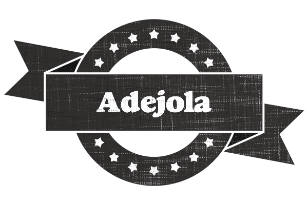 Adejola grunge logo