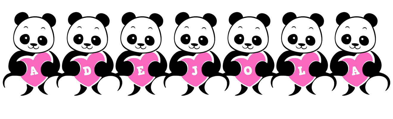 Adejola love-panda logo