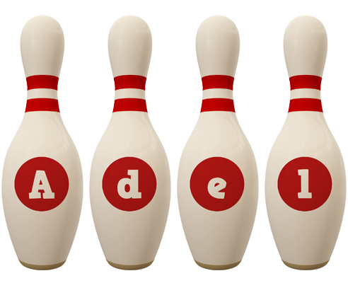 Adel bowling-pin logo