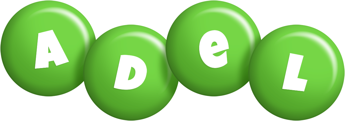 Adel candy-green logo