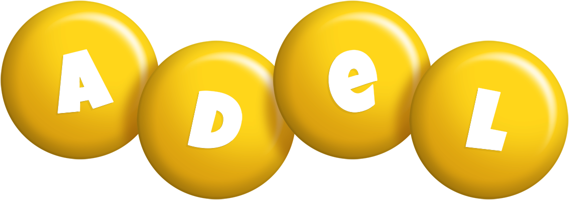 Adel candy-yellow logo