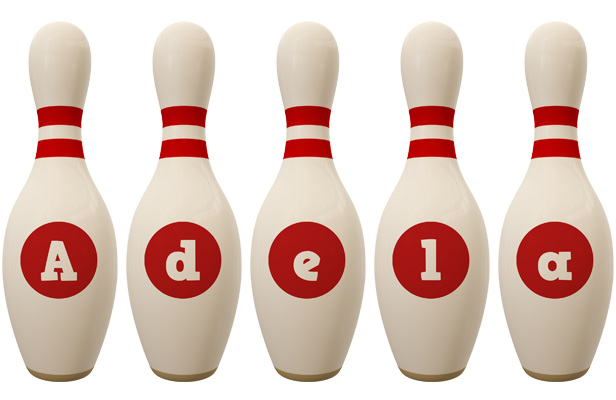 Adela bowling-pin logo