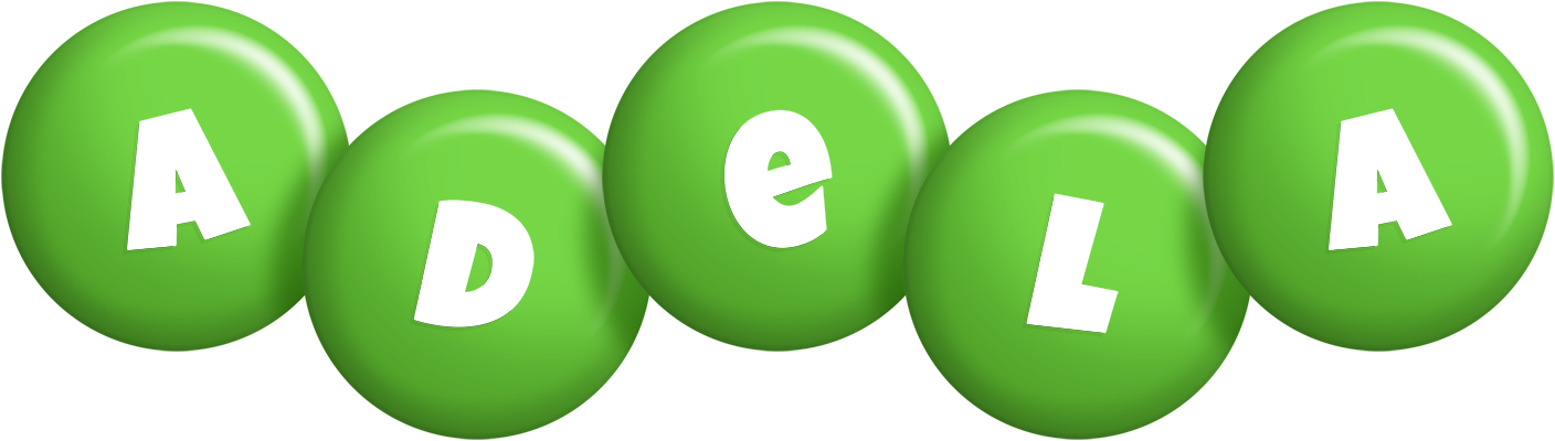 Adela candy-green logo