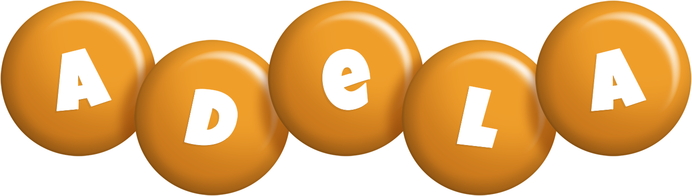 Adela candy-orange logo