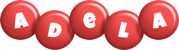 Adela candy-red logo