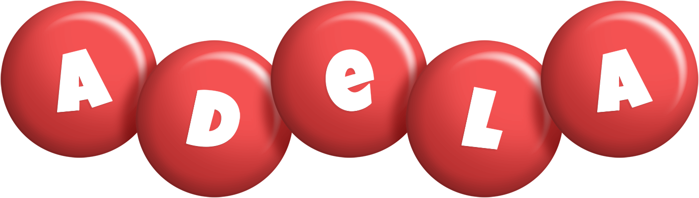 Adela candy-red logo