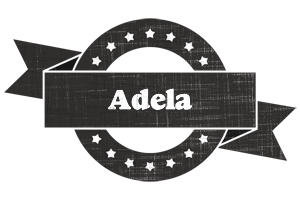 Adela grunge logo