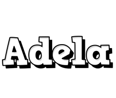 Adela snowing logo
