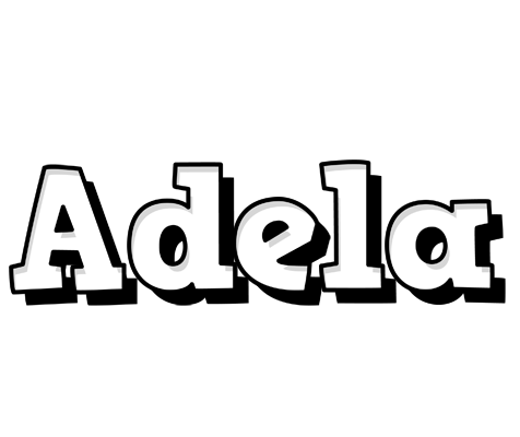 Adela snowing logo