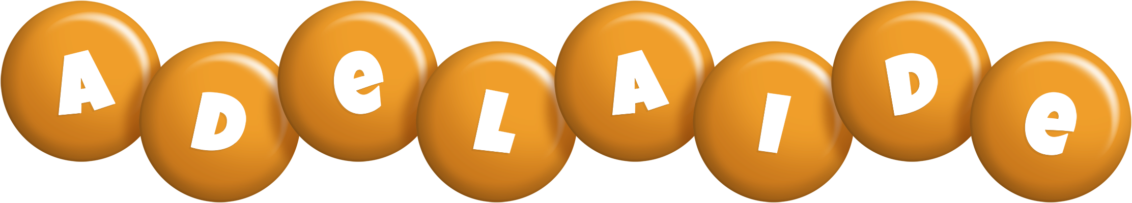 Adelaide candy-orange logo