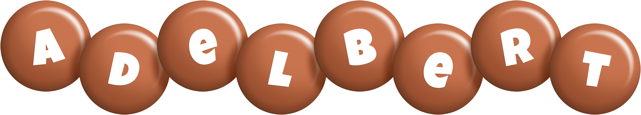 Adelbert candy-brown logo