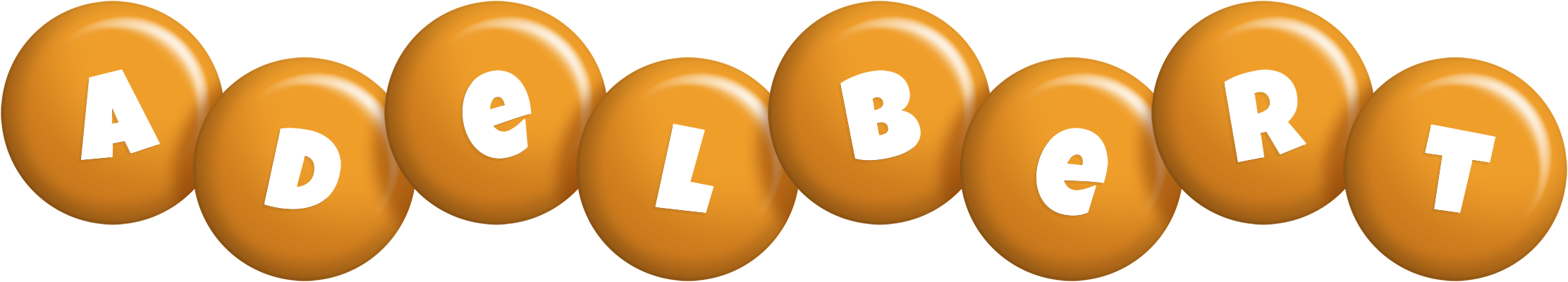 Adelbert candy-orange logo