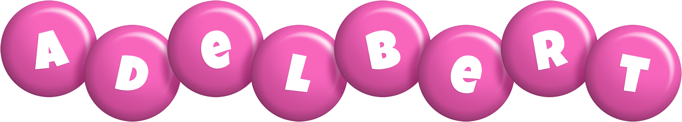 Adelbert candy-pink logo