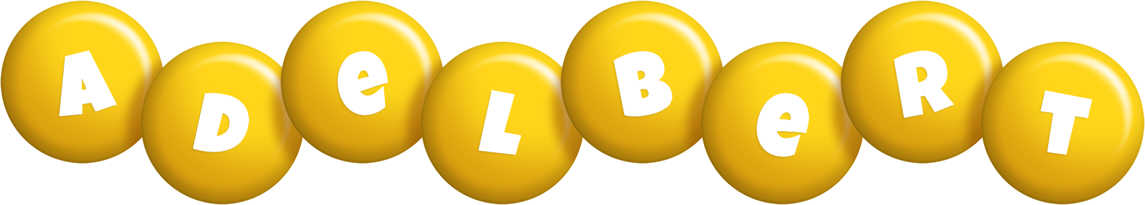 Adelbert candy-yellow logo