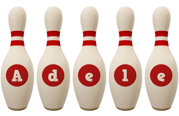 Adele bowling-pin logo