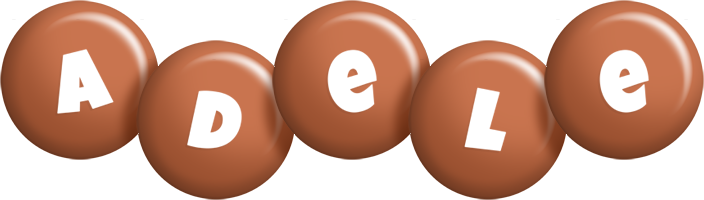 Adele candy-brown logo