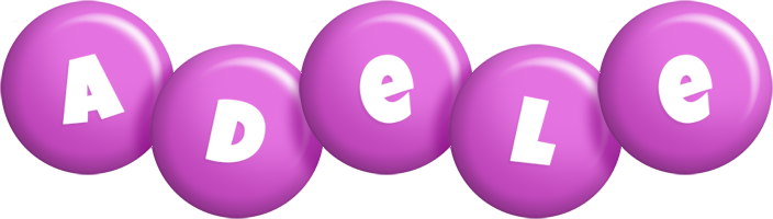 Adele candy-purple logo