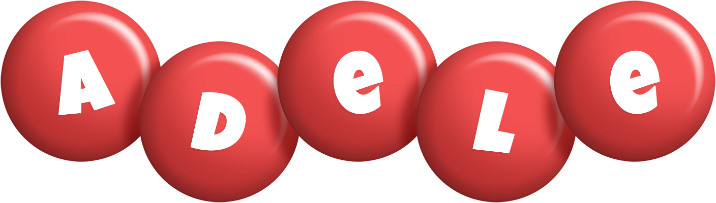 Adele candy-red logo