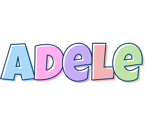 Adele pastel logo