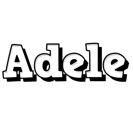 Adele snowing logo