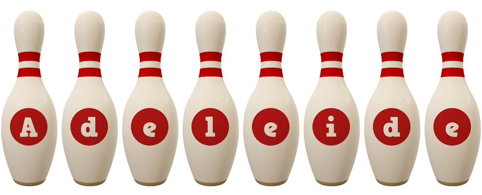 Adeleide bowling-pin logo