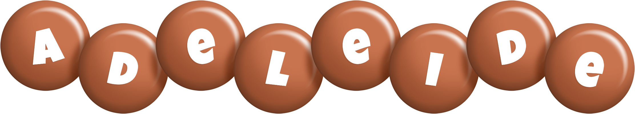 Adeleide candy-brown logo