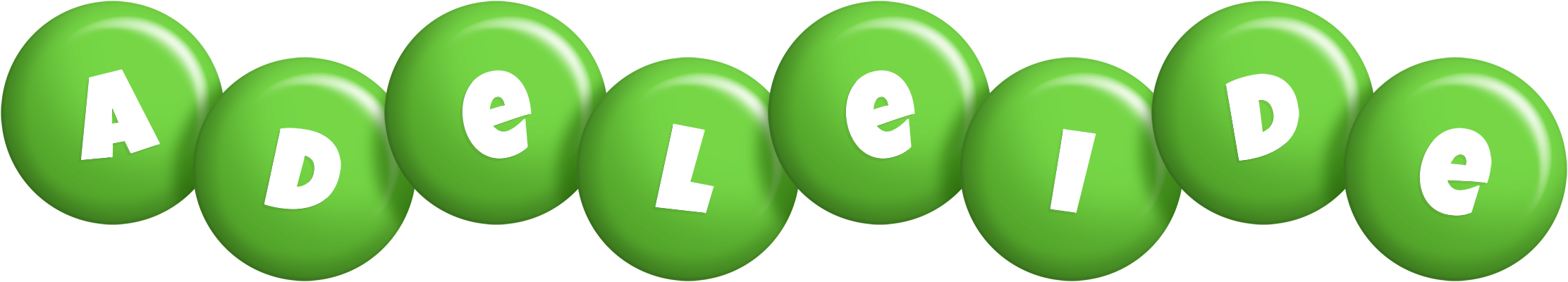 Adeleide candy-green logo