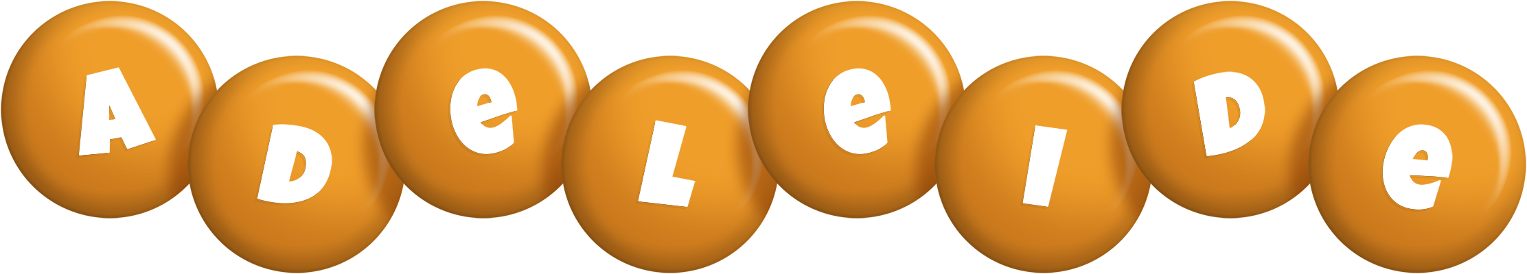 Adeleide candy-orange logo