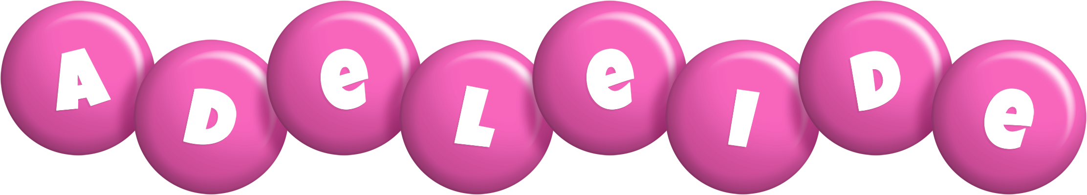 Adeleide candy-pink logo