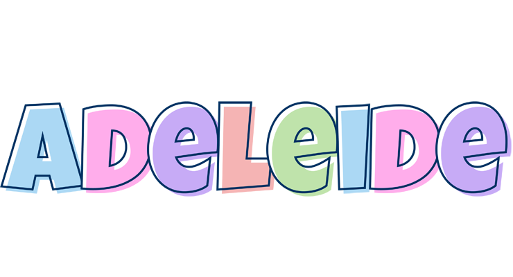 Adeleide pastel logo